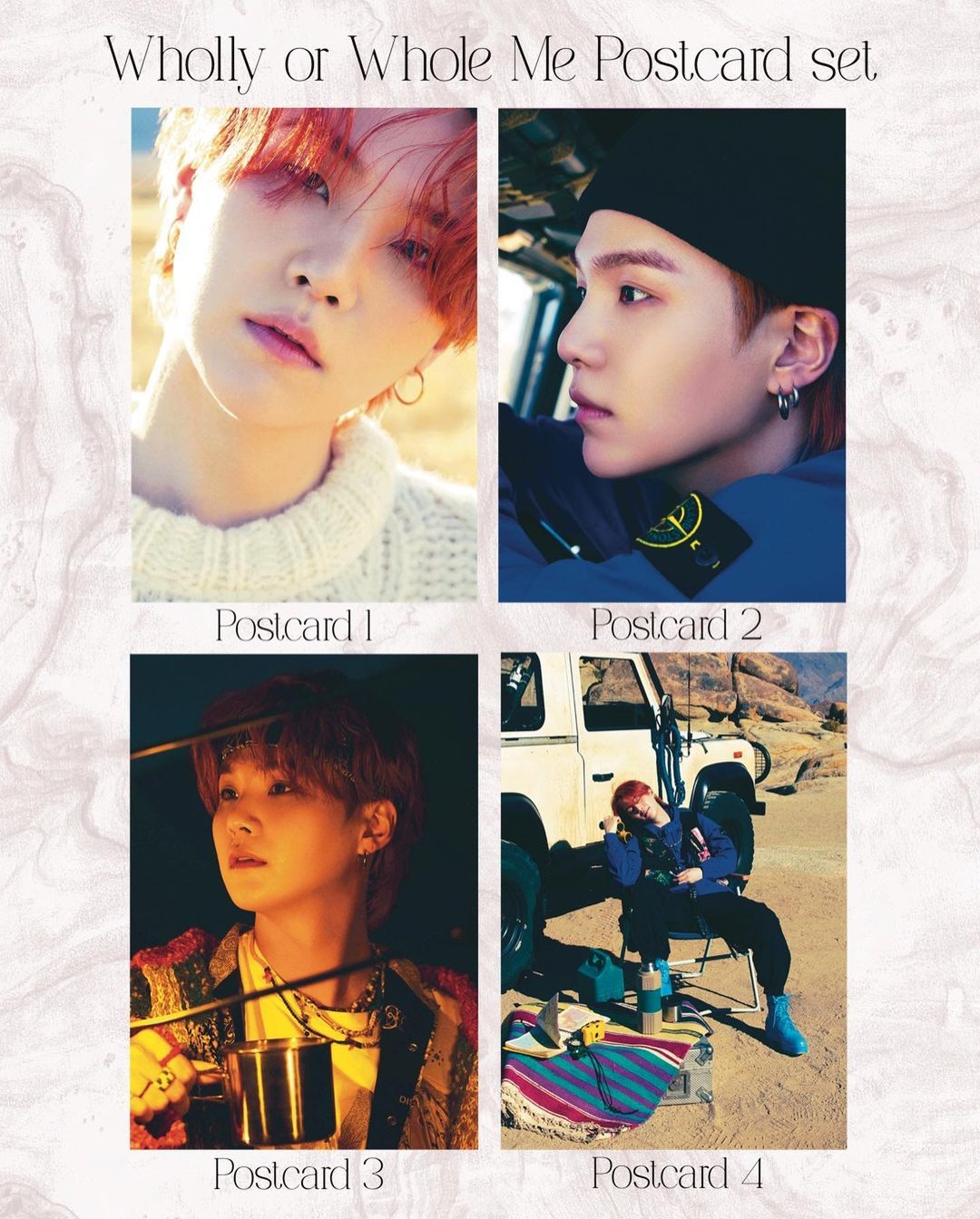 Wholly or Whole ME Postcard set (4 pcs)