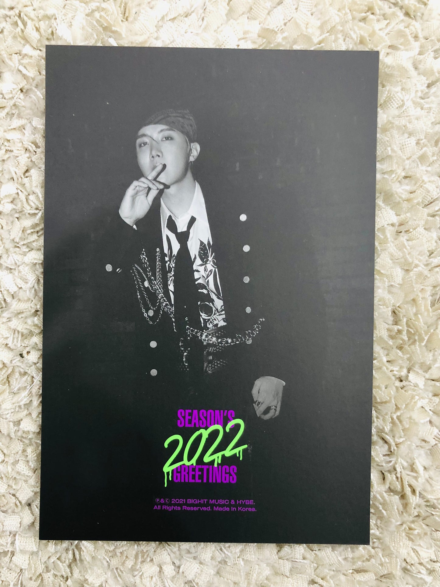 Jhope Sesson’s greetings 2022 Postcard