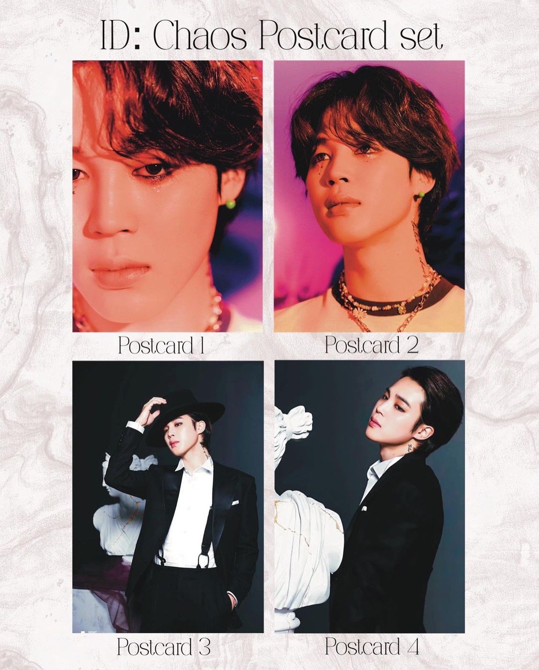ID Chaos Postcard set (4 pcs)
