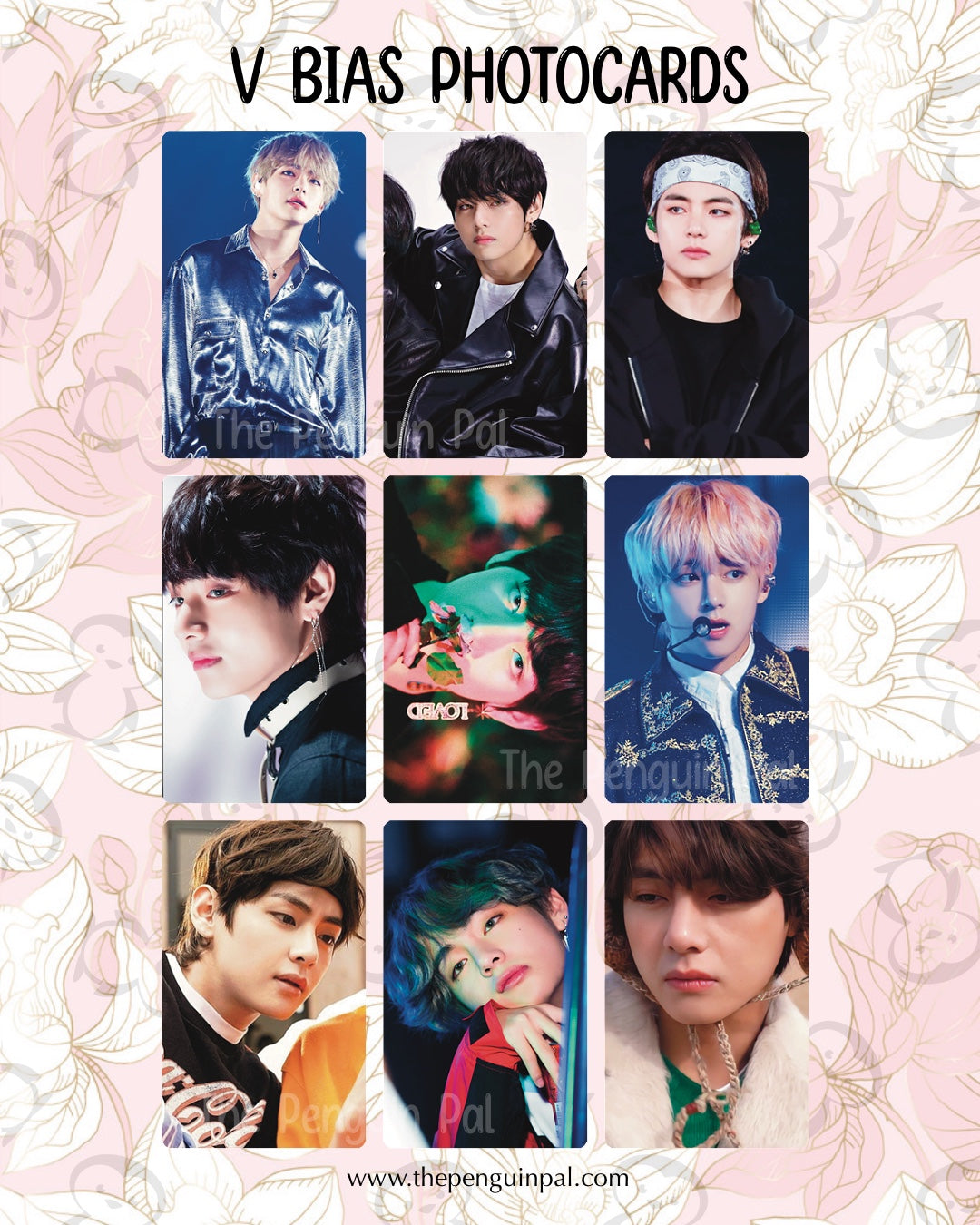 Taehyung Bias Photocards (18 pcs)