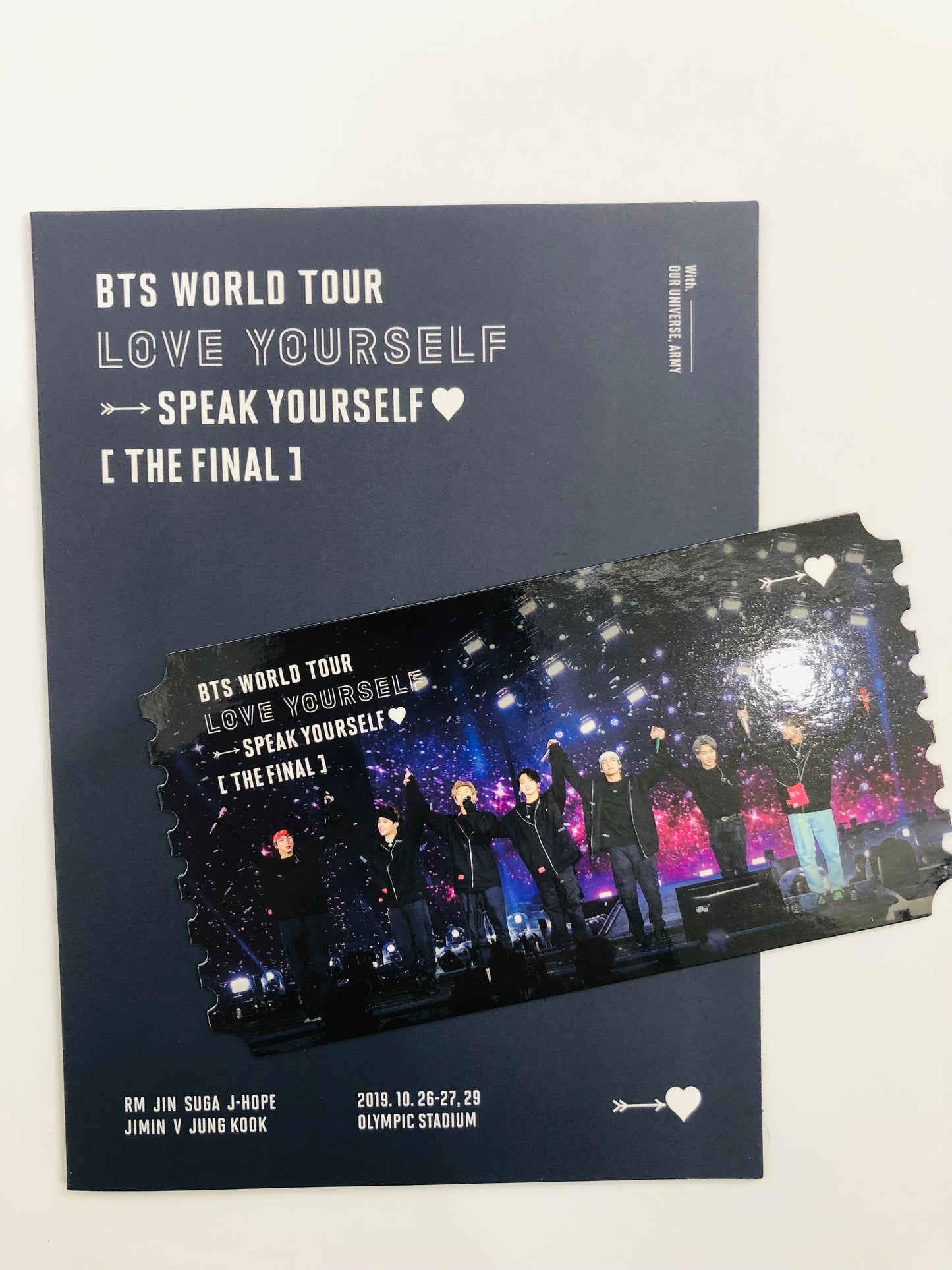 BTS LYSY Weverse POB BluRay Photo Ticket