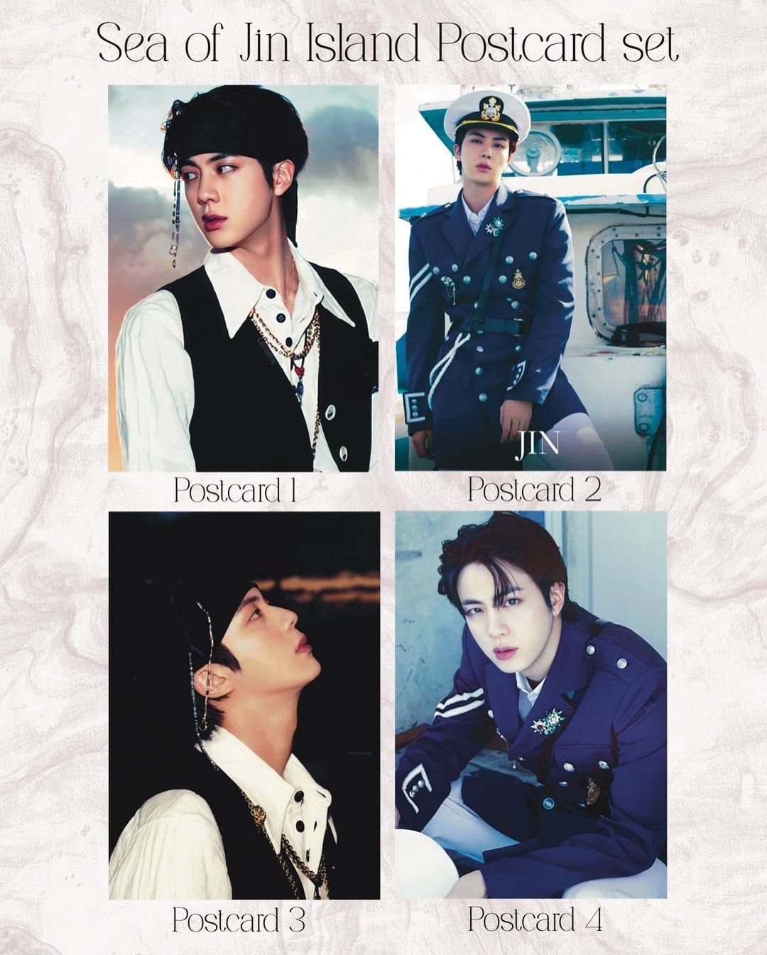 Sea of Jin Island Postcard set (4 pcs)
