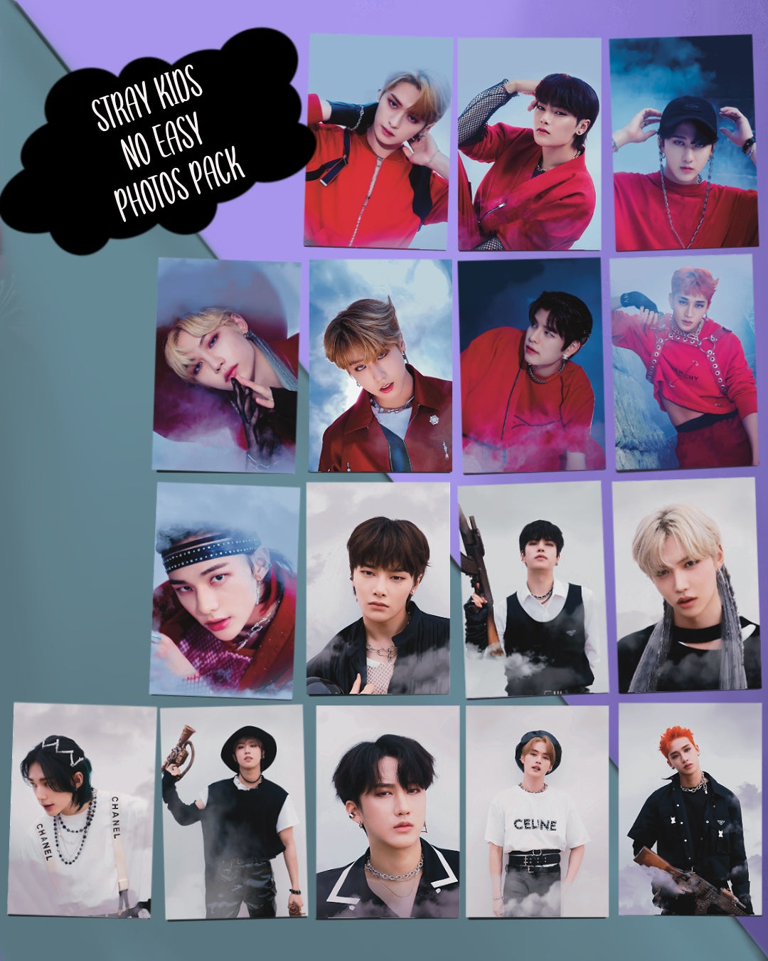 Stray Kids No Easy Photos (16 pcs)