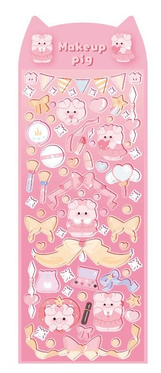 Cute Cartoon Holographic Sticker Sheets