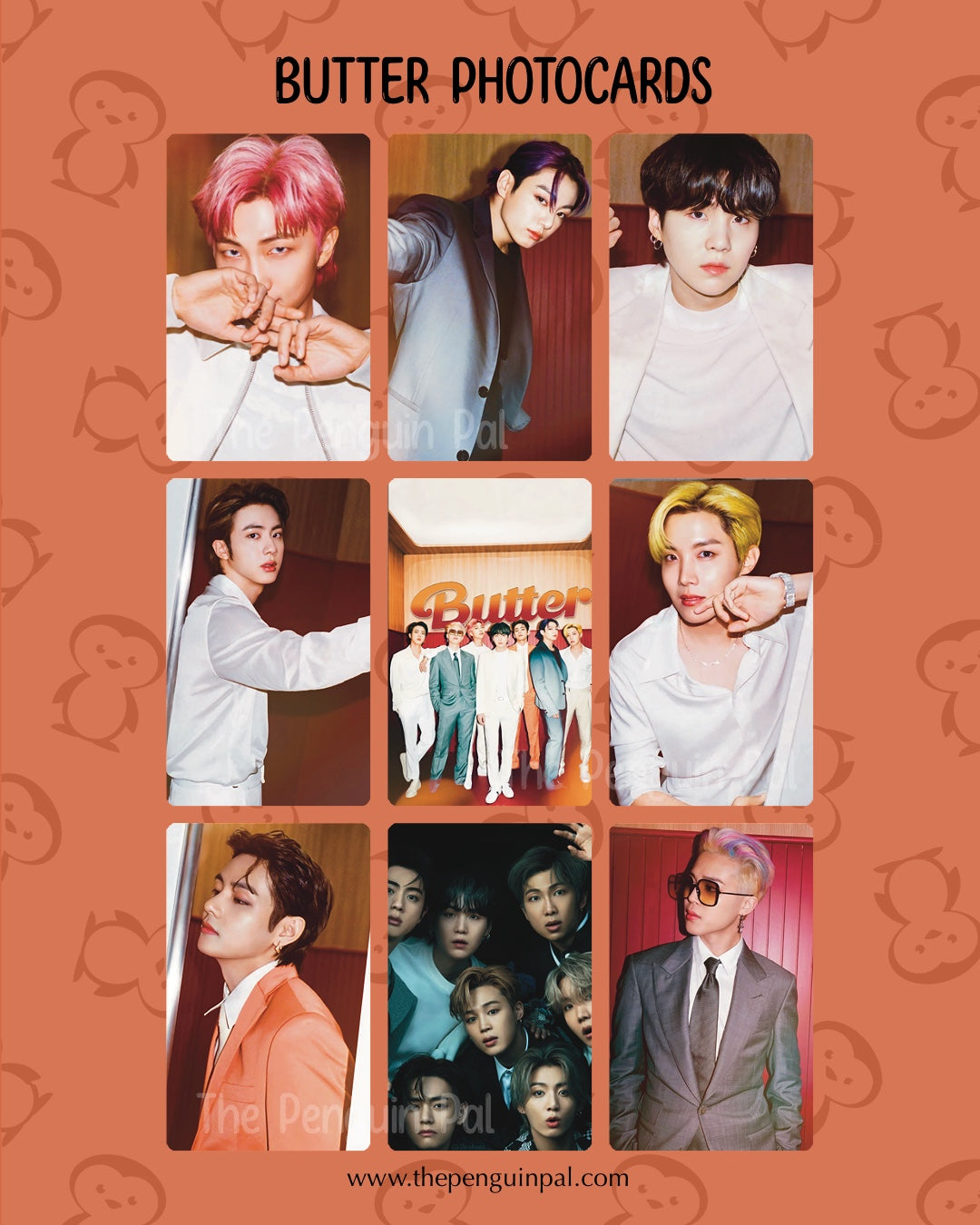 Butter photocards (9 pcs)