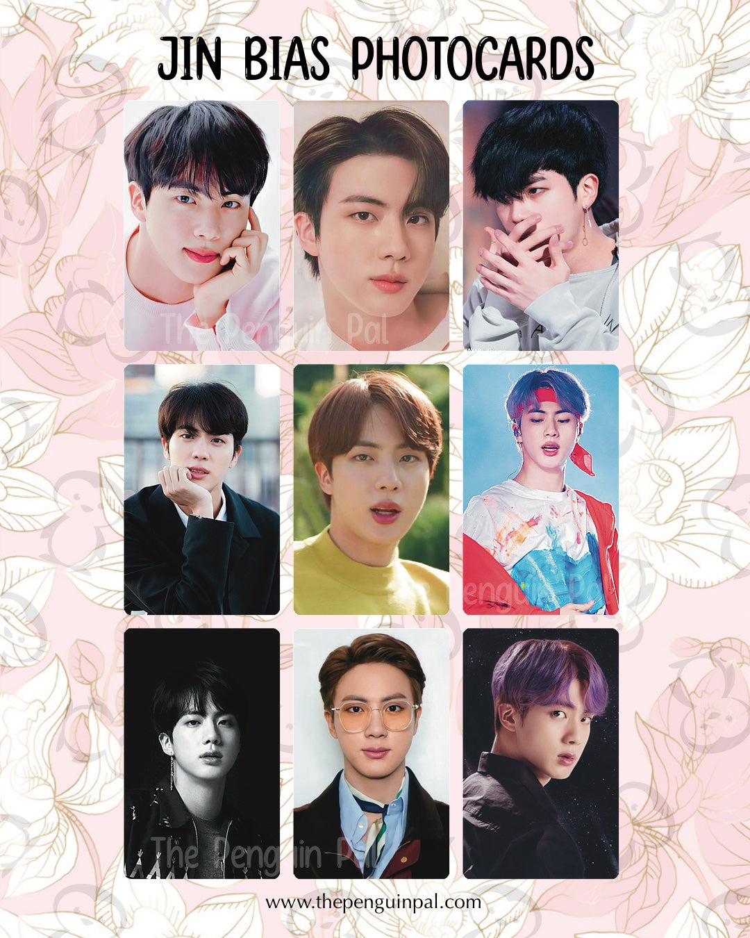 Jin Bias Photocards (18 pcs)