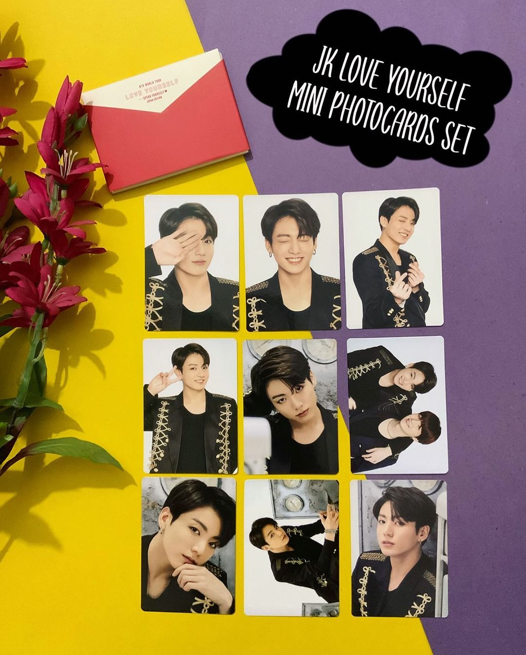 Jungkook Love Yourself Double Sided Mini Photocards (9 pcs)