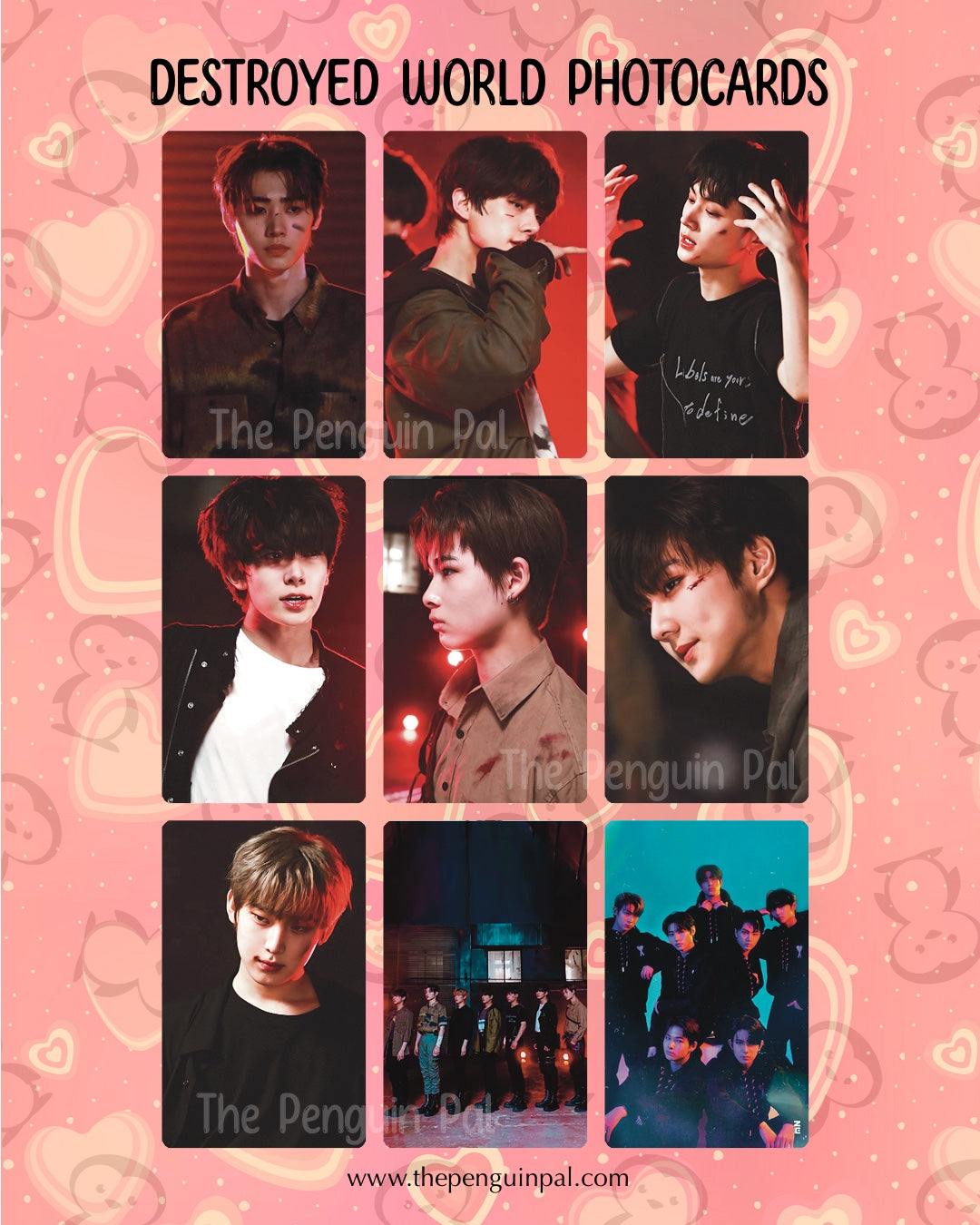 Enhypen Destroyed World Photocards (9 pcs)