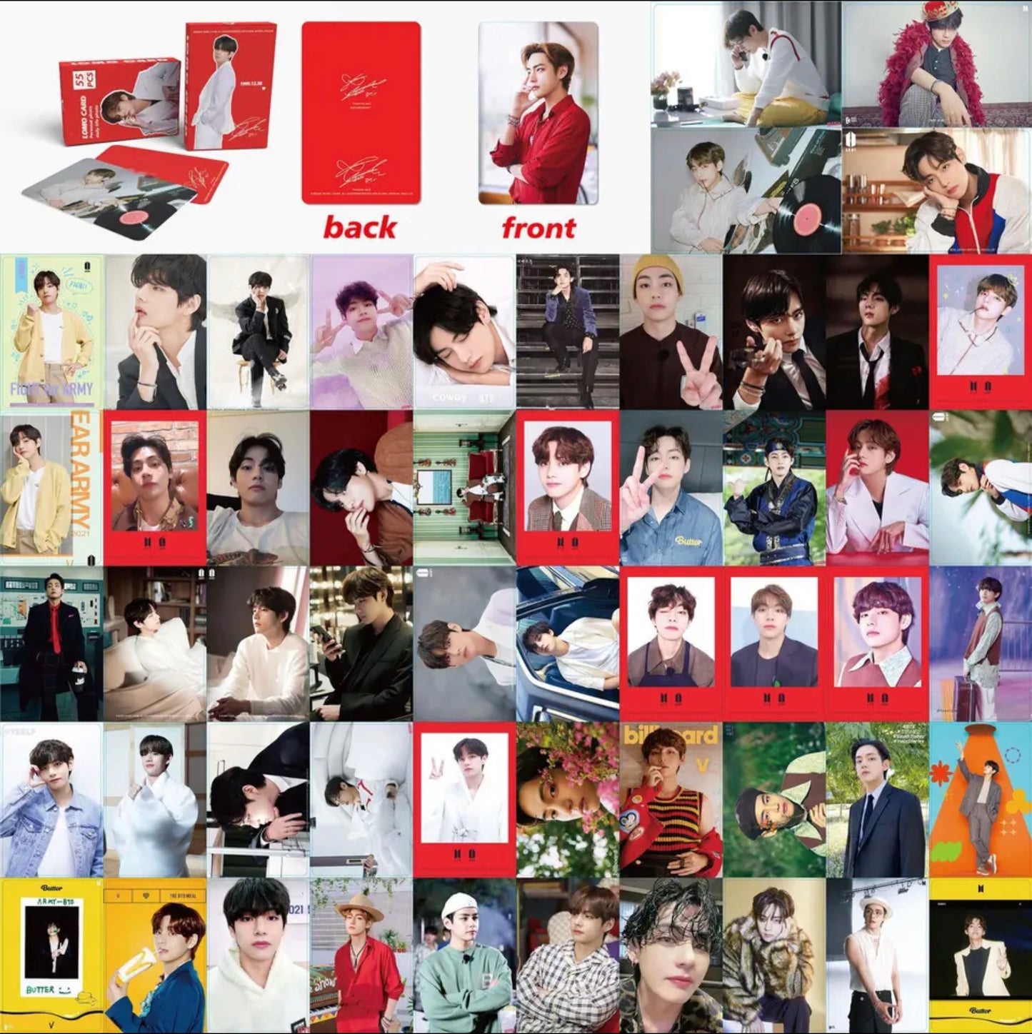 V Bias Double sided Lomocards (55 pcs)