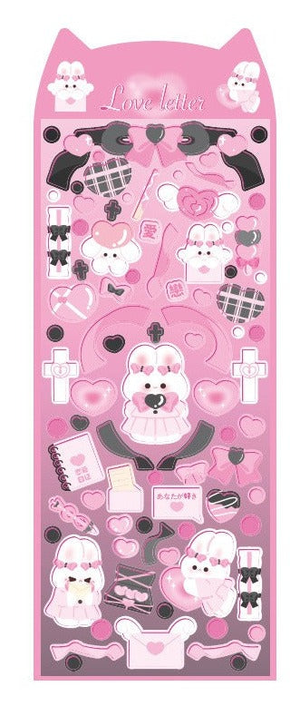 Cute Cartoon Holographic Sticker Sheets