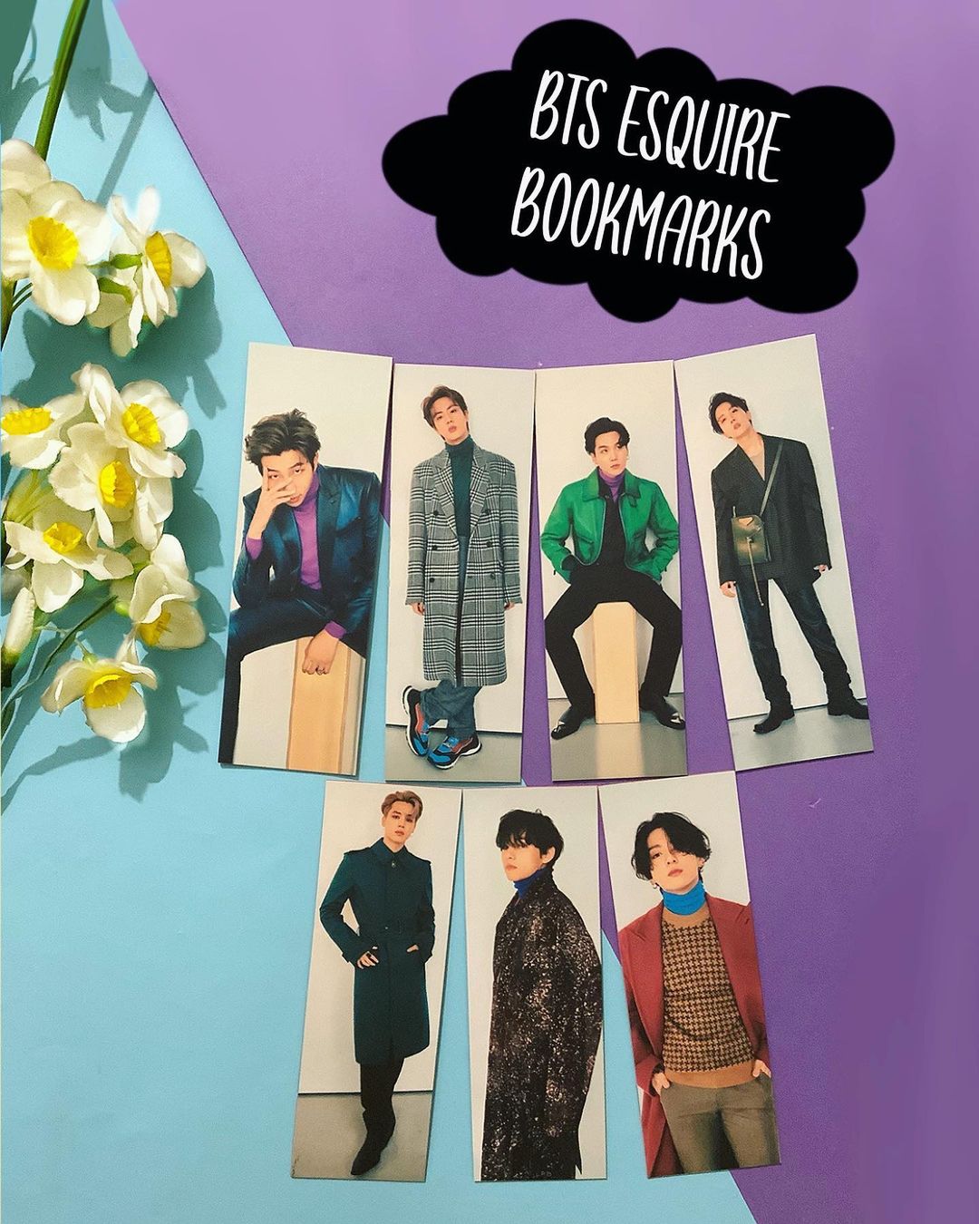 BTS Esquire Bookmarks Set (7 pcs)