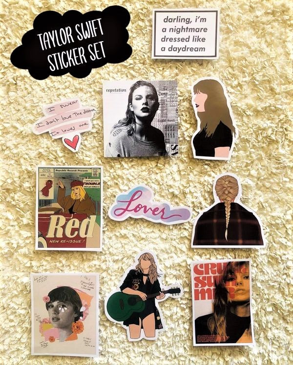 Taylor Swift Stickers (10 pcs) – thepenguinpal