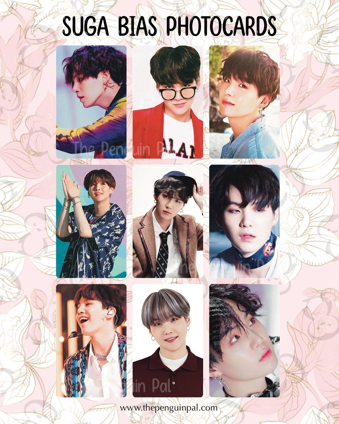 Suga Bias Photocards (18 pcs)