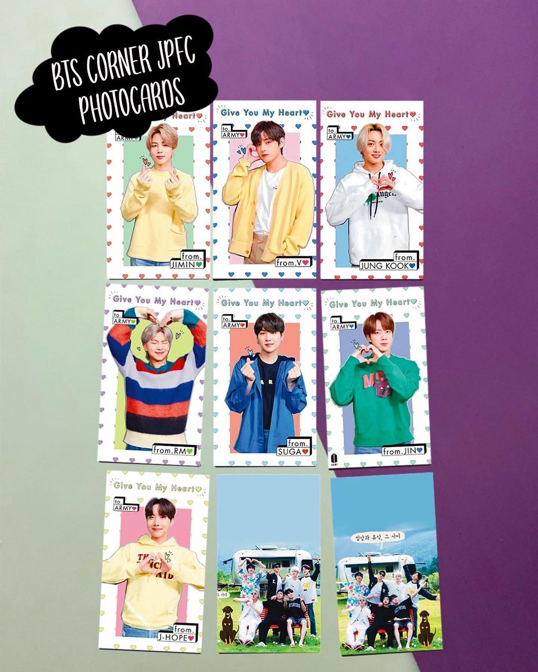 BTS Corner JPFC Photocards (9 pcs)