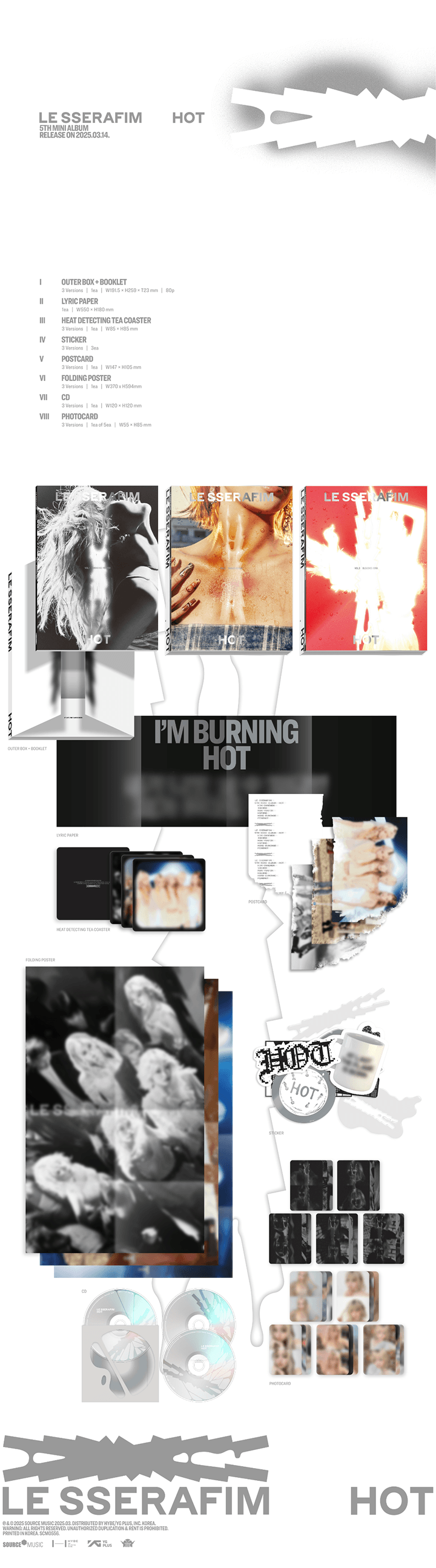 Le Sserafim Hot Official Album