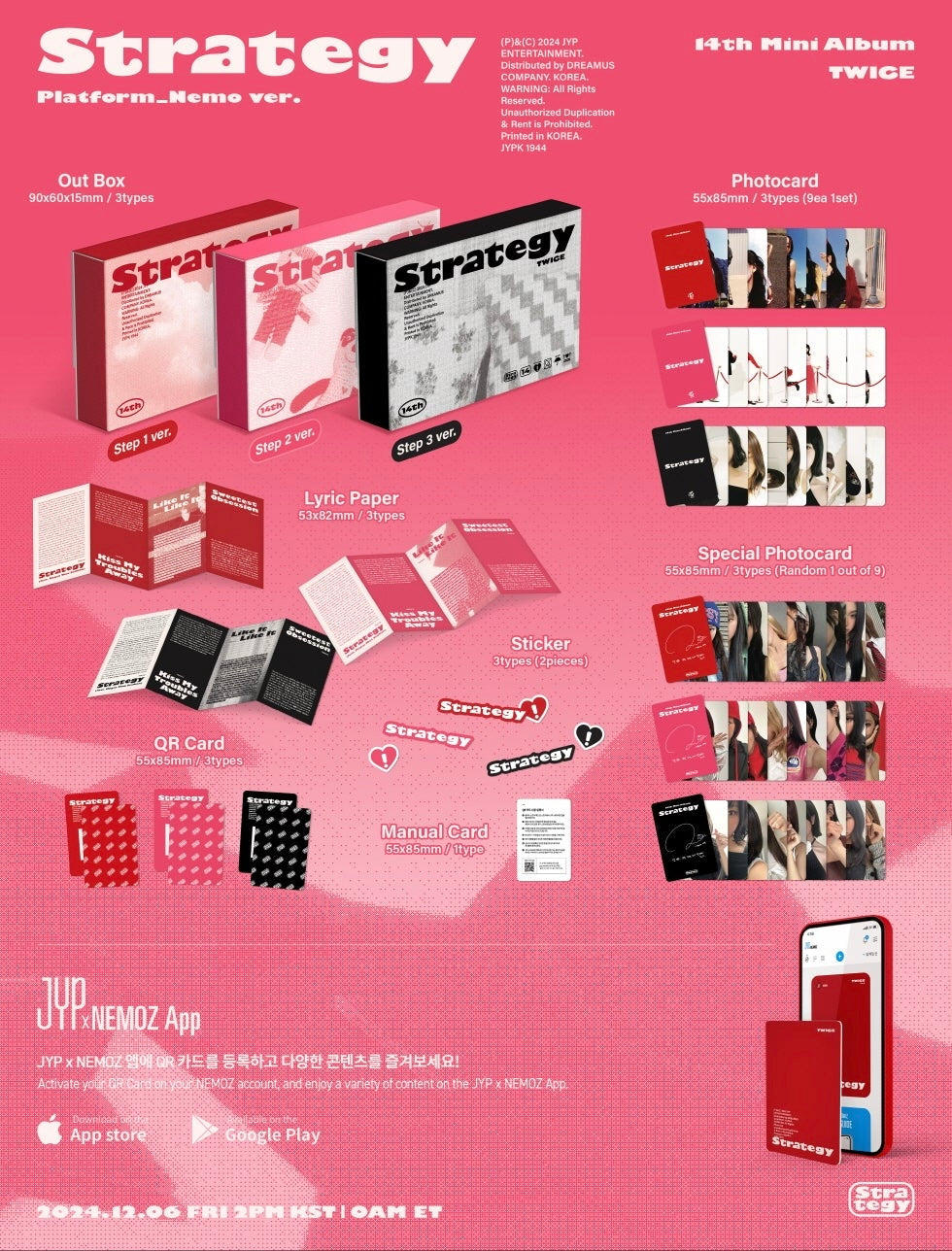 Twice Strategy Nemo Official Album (Random)