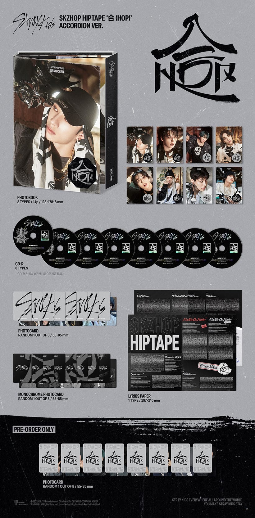 Stray Kids SKZhop Hiptape Accordion Version Official Album