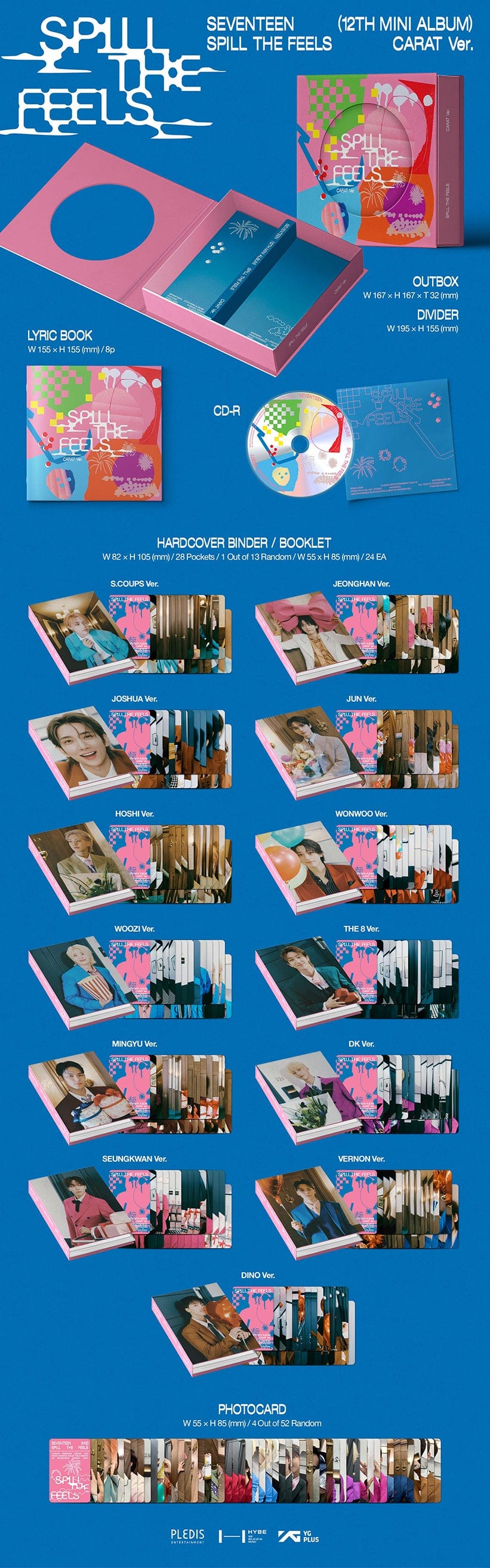 Seventeen Spill The Feels Official Carat Album (Random)