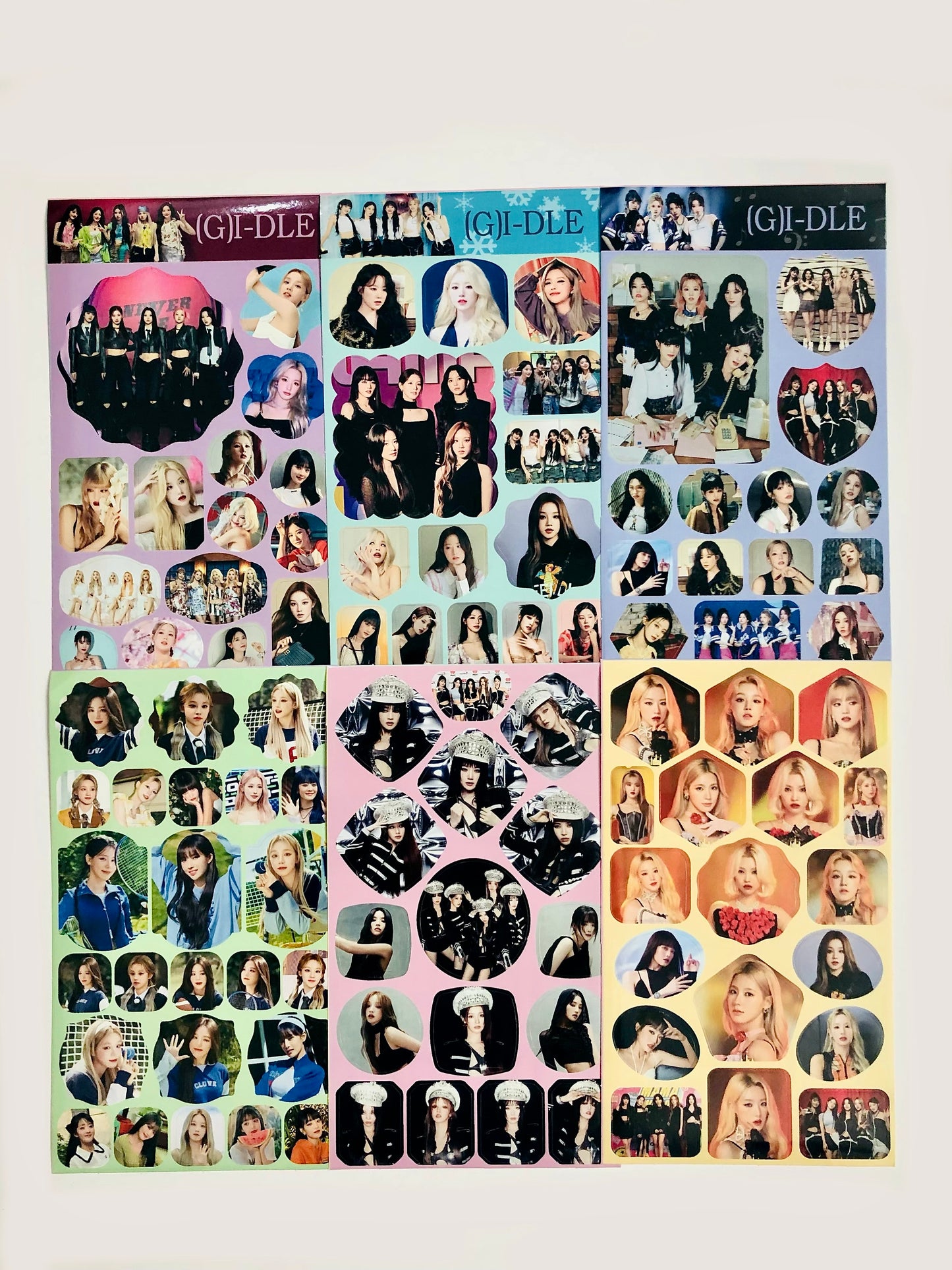 (G)I-dle Sticker Sheets (Restickable)