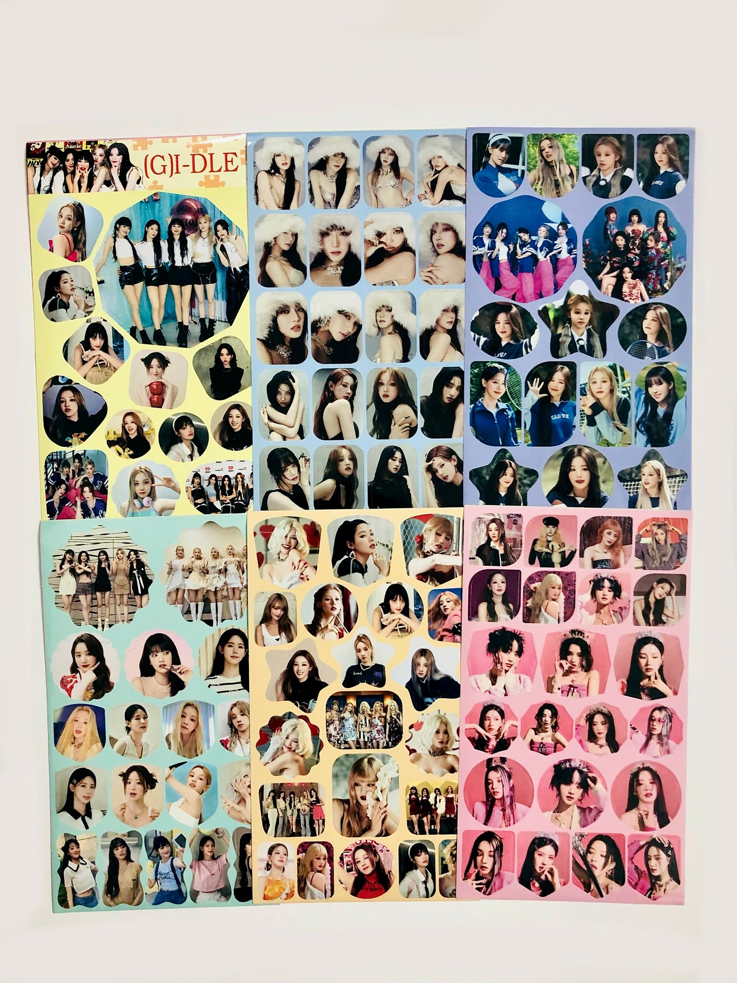 (G)I-dle Sticker Sheets (Restickable)
