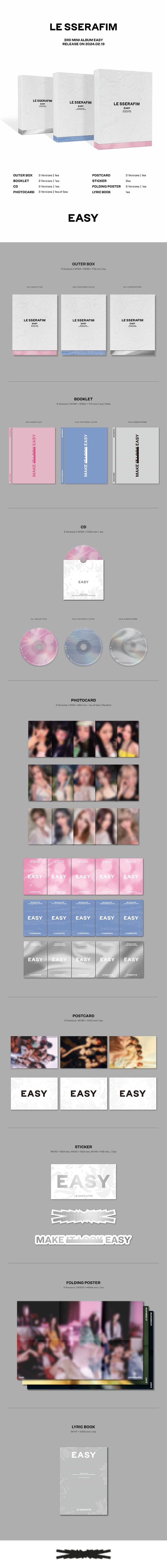 Le Sserafim Easy Standard Official Album