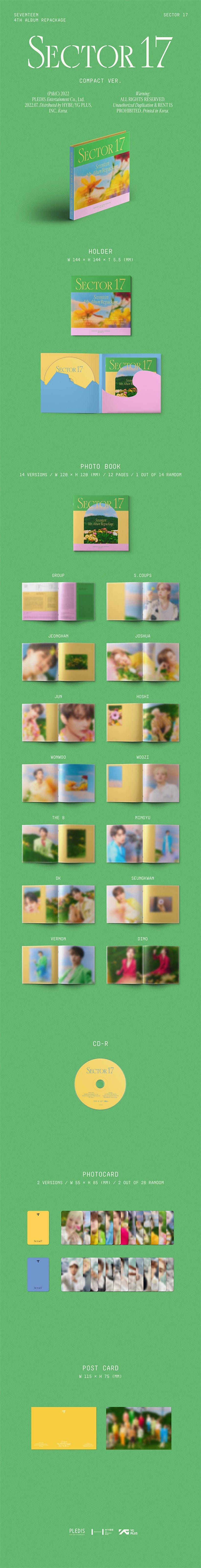 Seventeen - Sector 17 Official Repackage Compact Version