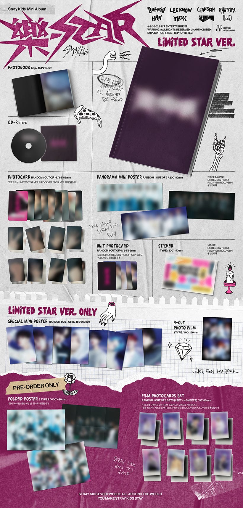 Stray Kids Rockstar Limited Official Album