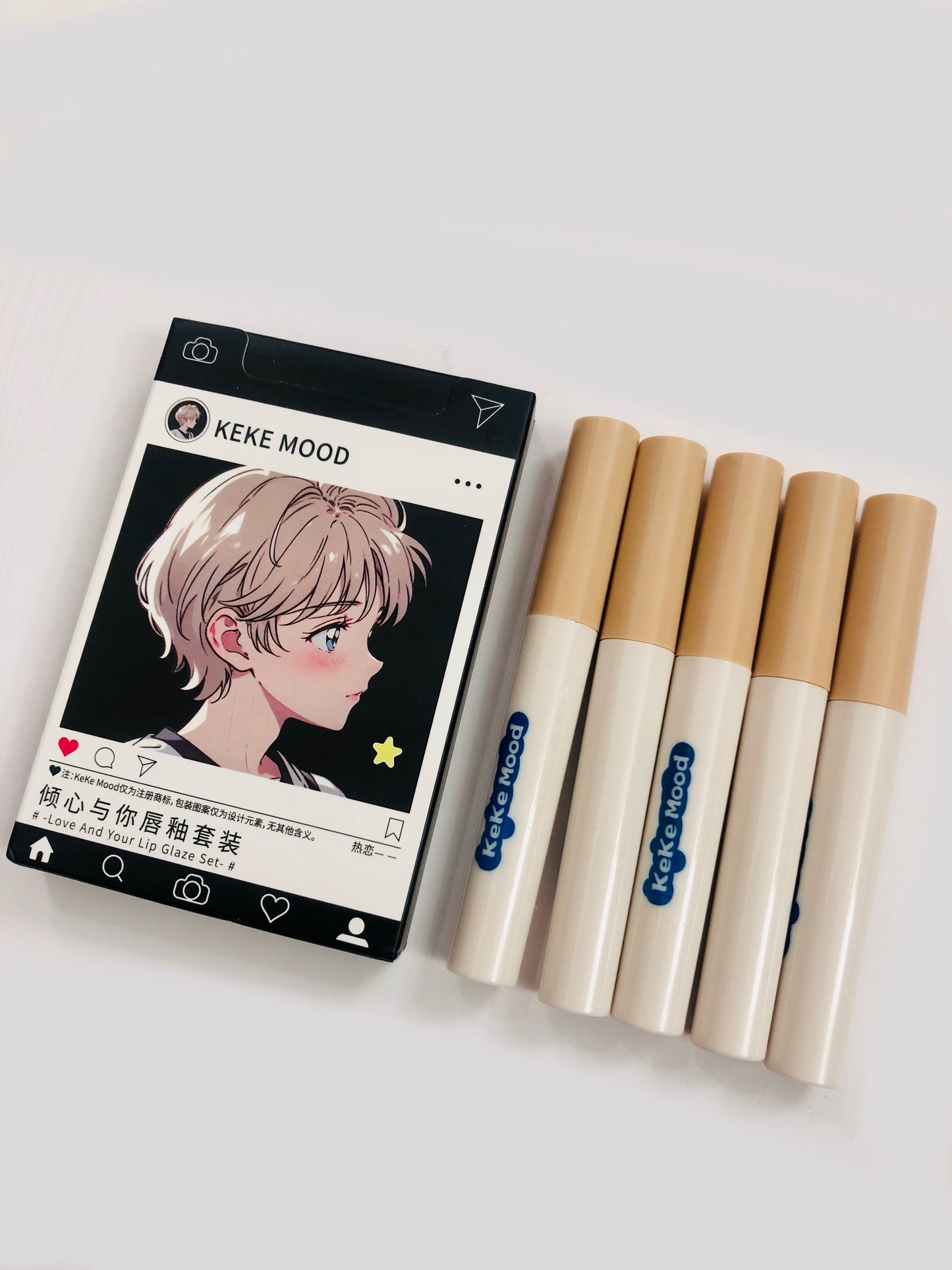 KekeMood - Honey Sweet Lipstick Set (5 pcs)