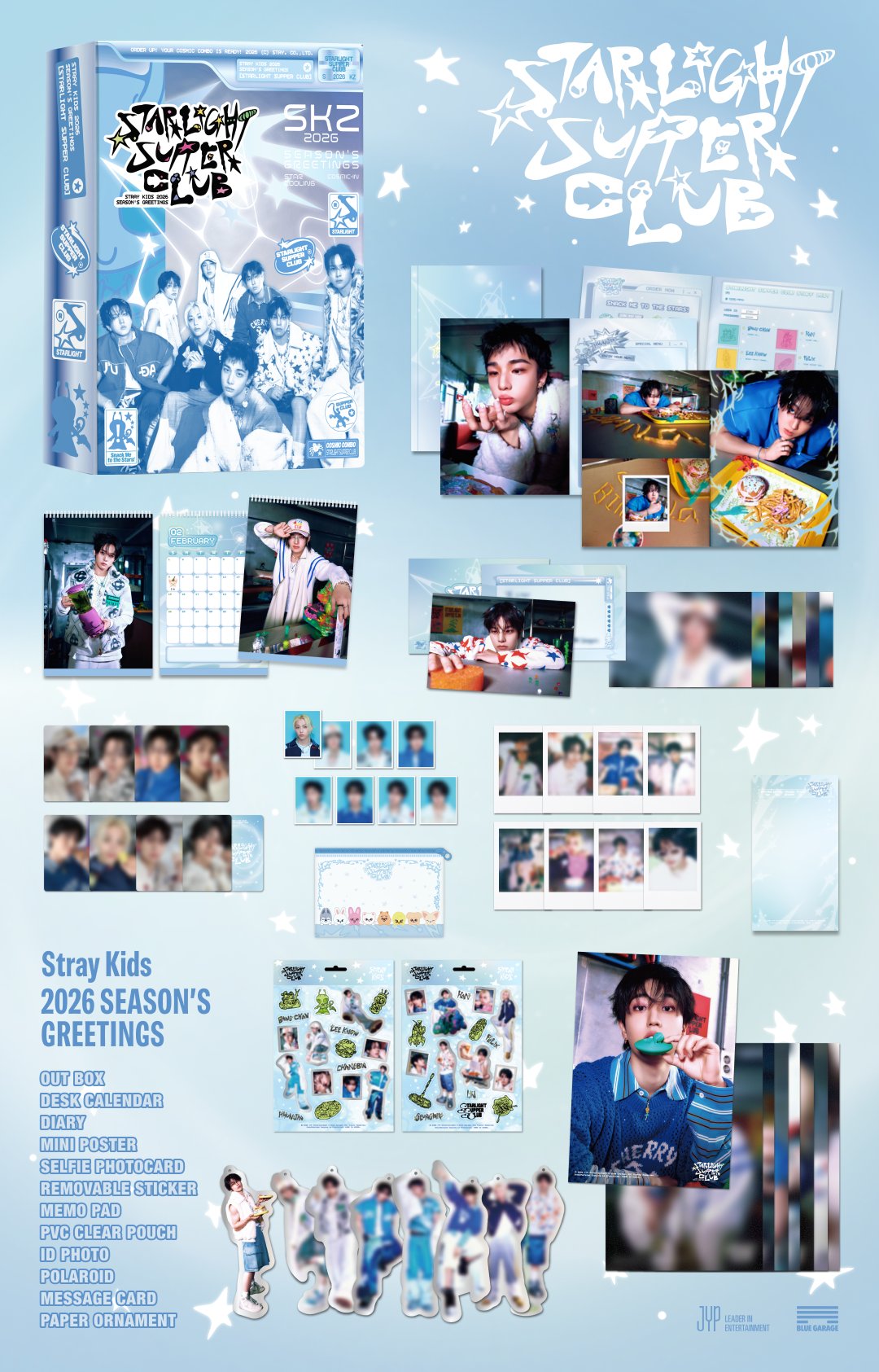 PREORDER STRAY KIDS - STRAIGHT SUPPER CLUB  2026 SEASON'S GREETINGS WITH FANS SHOP GIFT