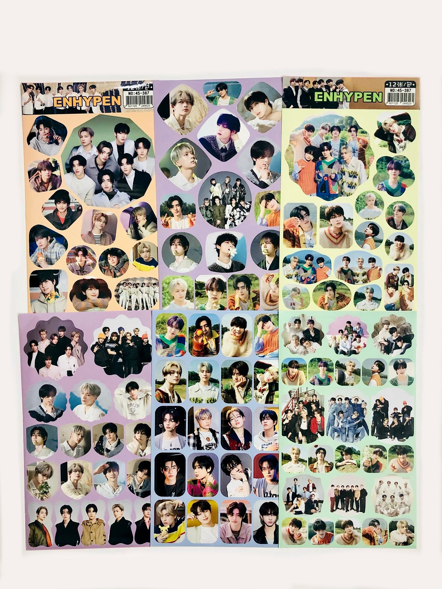 Enhypen Sticker Sheets (Restickable)