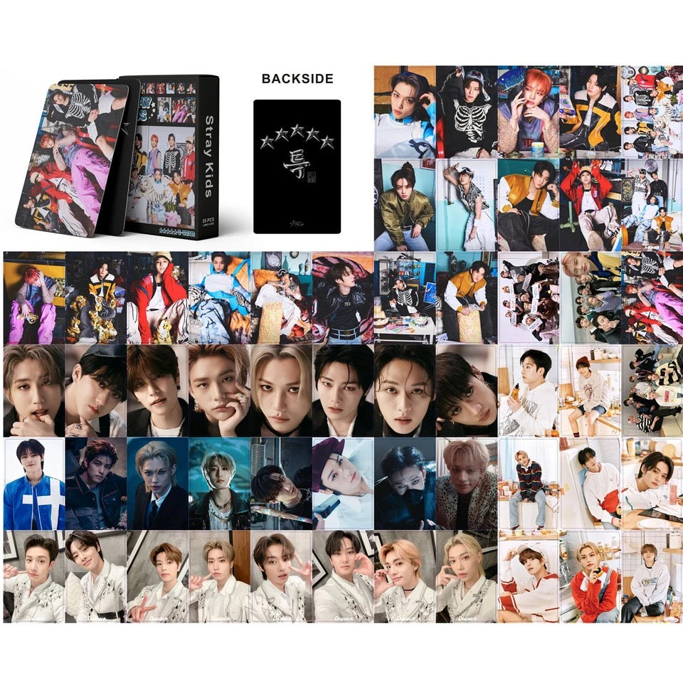 Stray Kids 5-Star Lomocards (55 pcs)