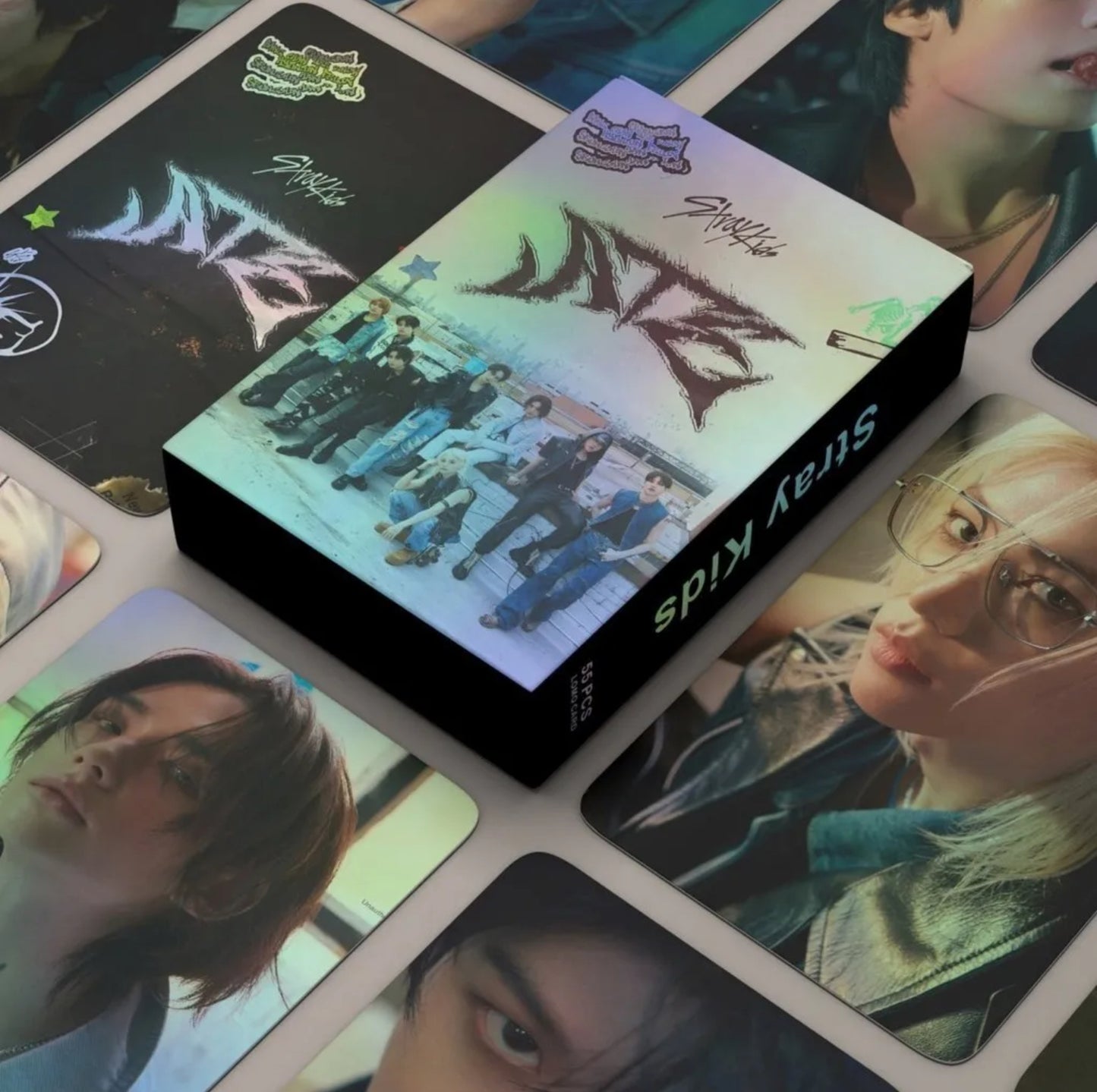 Stray Kids ATE Holographic Lomocards (55 pcs)