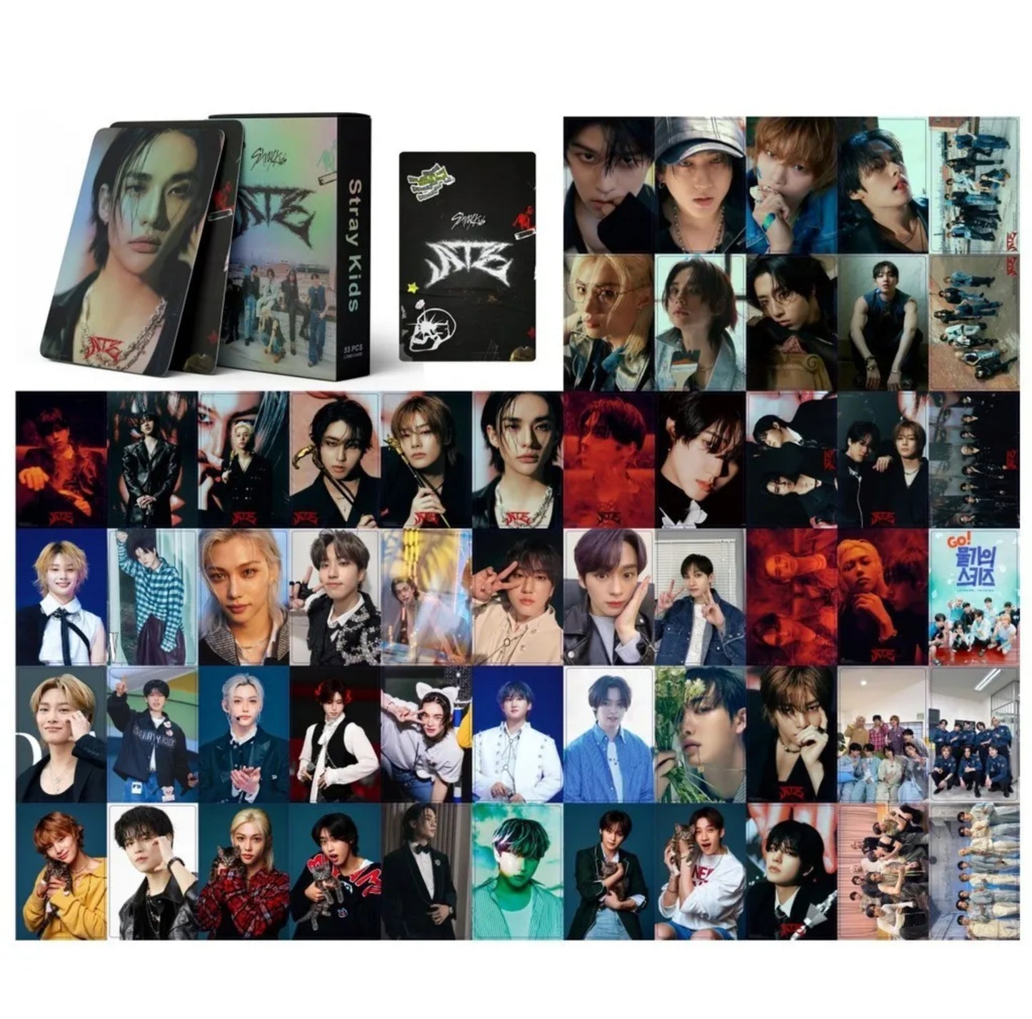 Stray Kids ATE Holographic Lomocards (55 pcs)