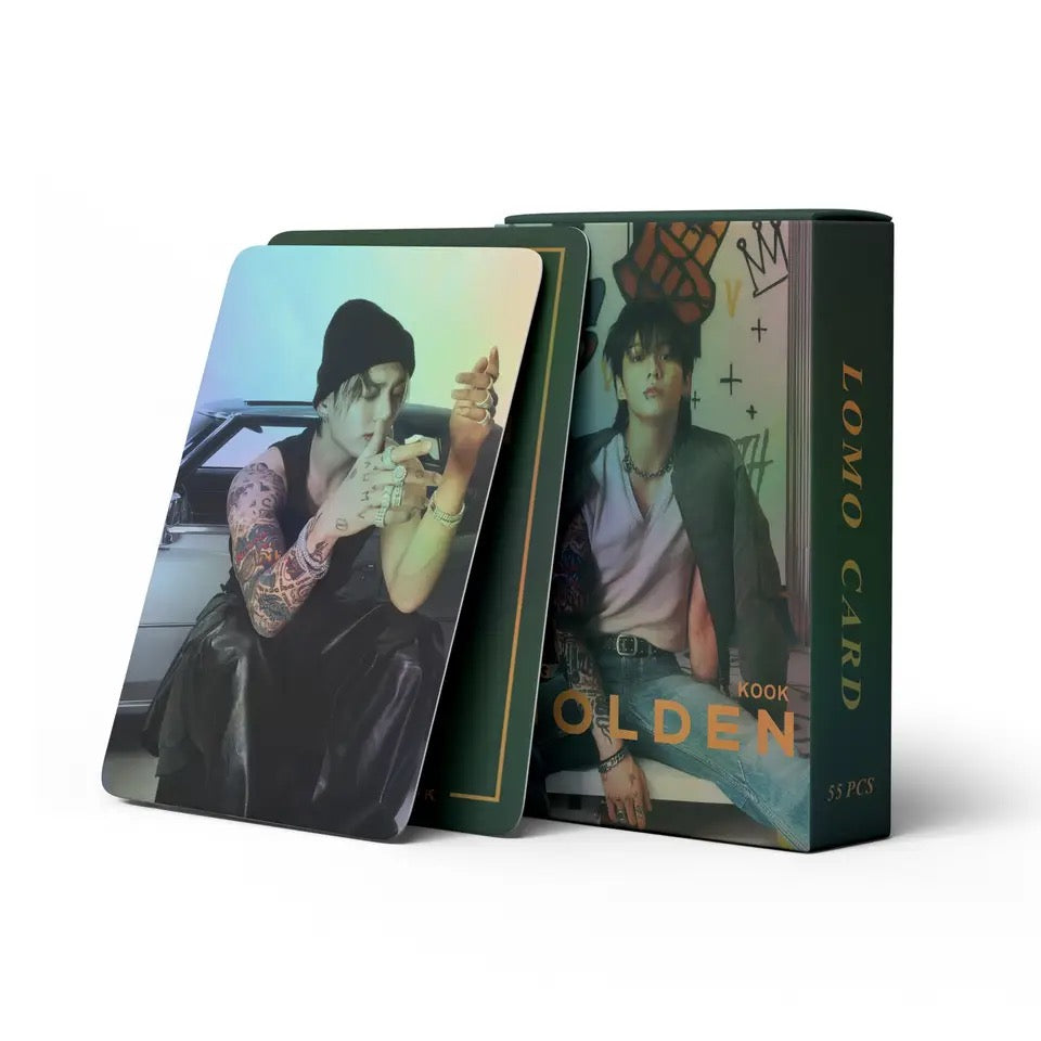 Golden Holographic double sided Photocards (55 pcs)