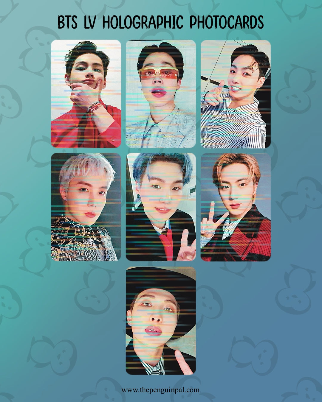 LV holographic Photocards (7 pcs)