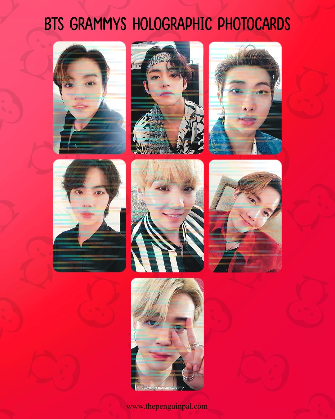 Grammys holographic Photocards (7 pcs)