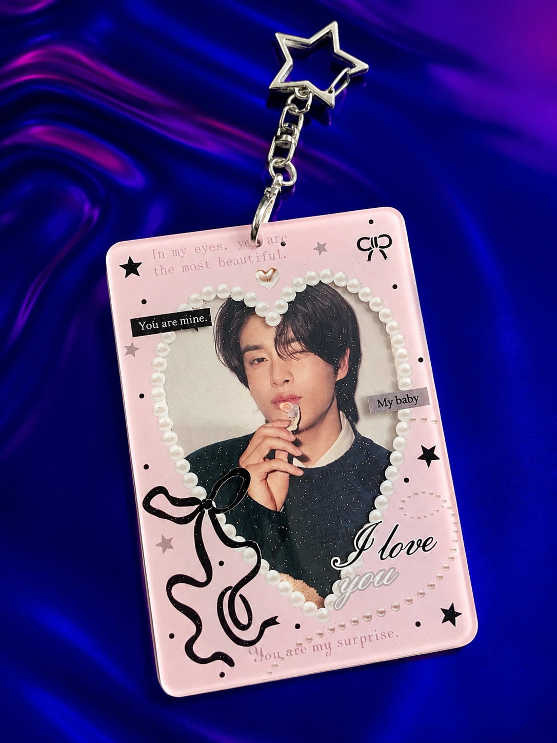 Pink Confession Acrylic Photocard Holder