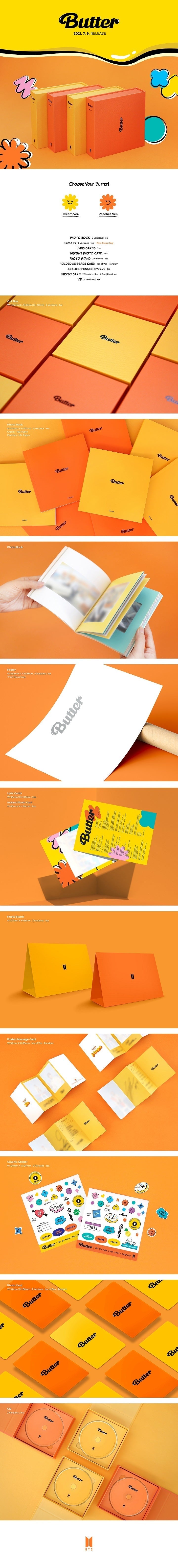 BTS Butter Official Cream Version Album