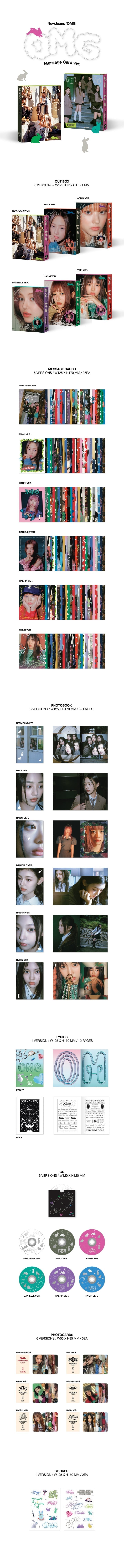 New Jeans OMG Official Message Card Album (Hyein)