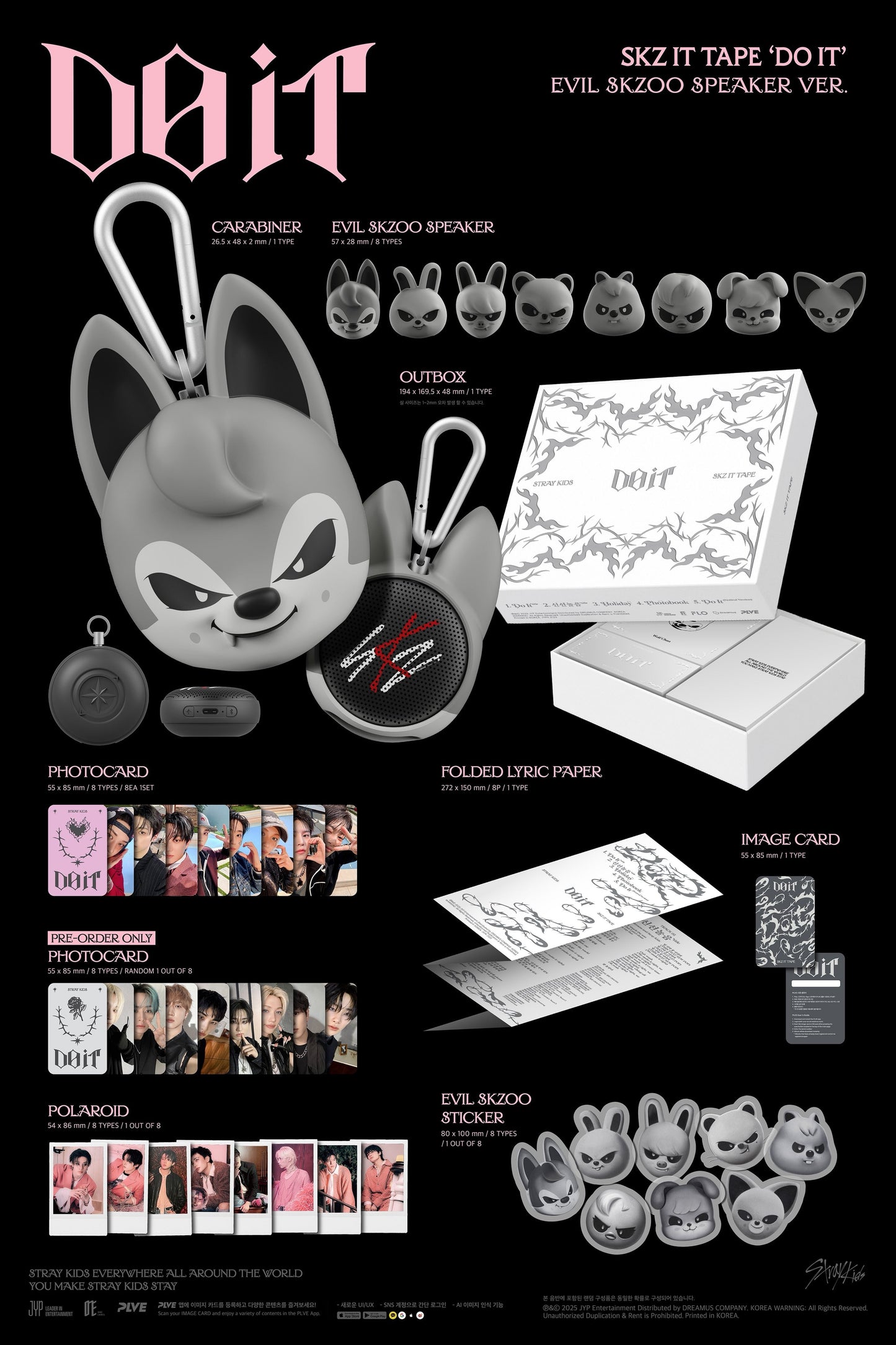 Preorder Stray Kids - Do It Official Album Evil Skzoo Speaker Version
