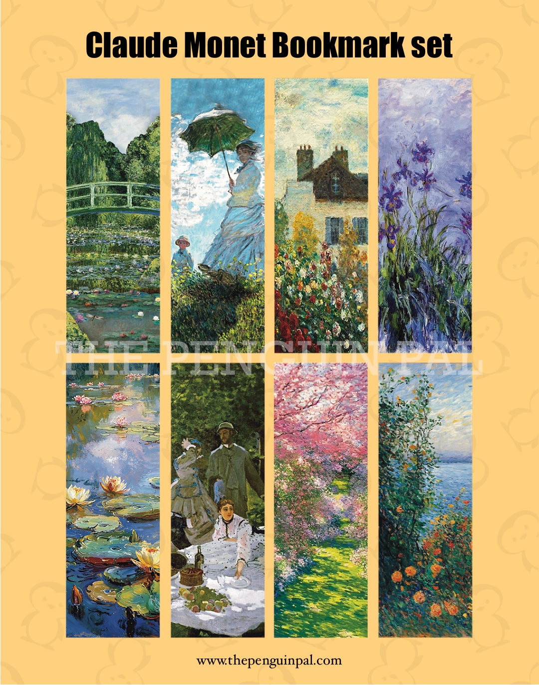 Monet Bookmarks Set (8 pcs)