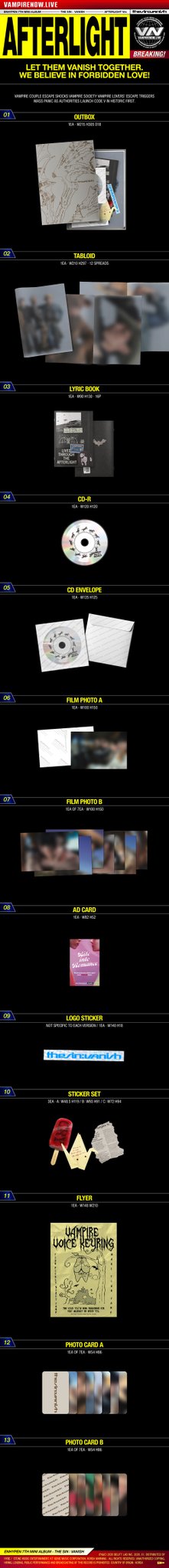 Preorder Enhypen - The Sin: Vanish Official Album with Weverse Gift