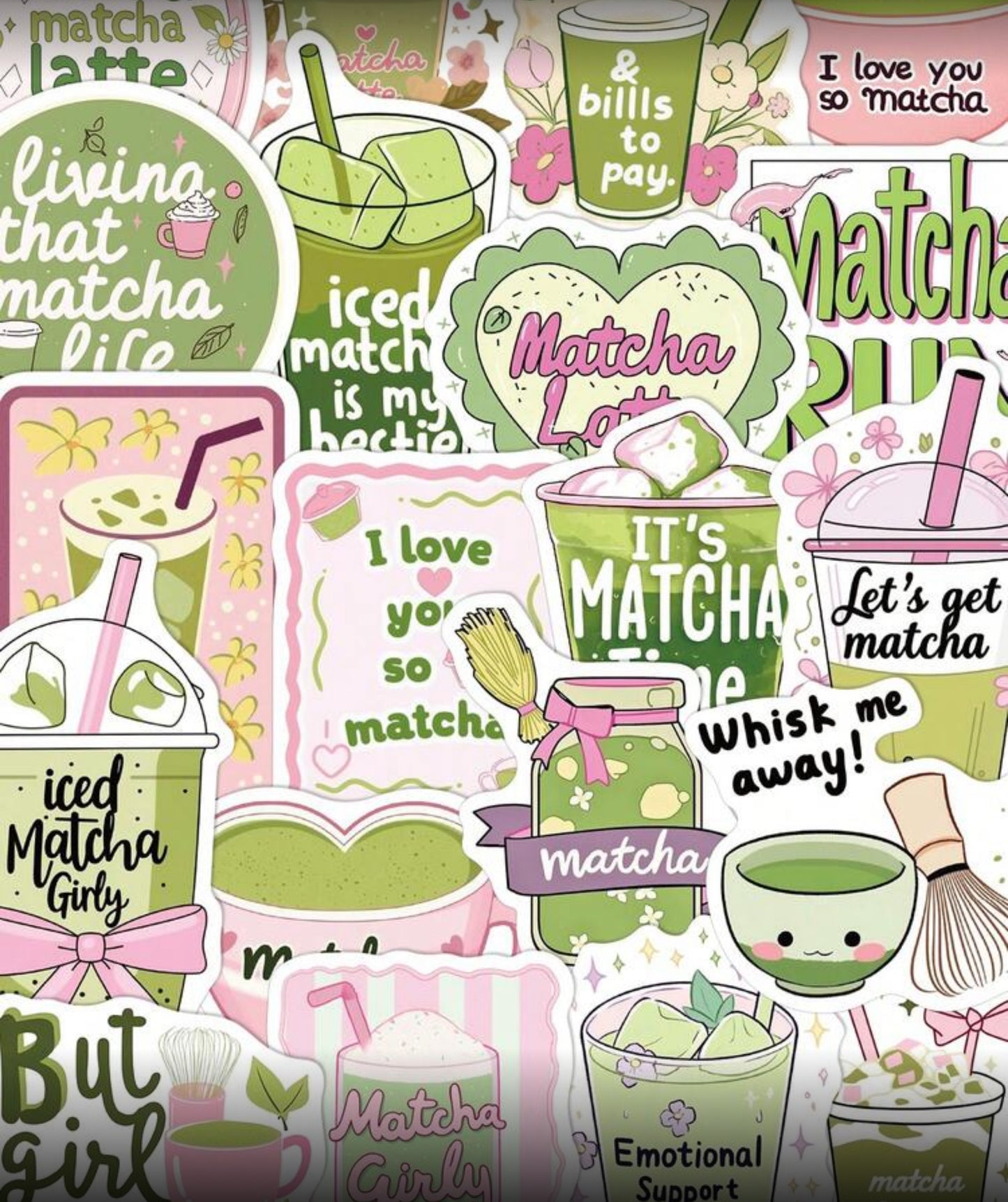 Matcha Stickers (25 pcs)