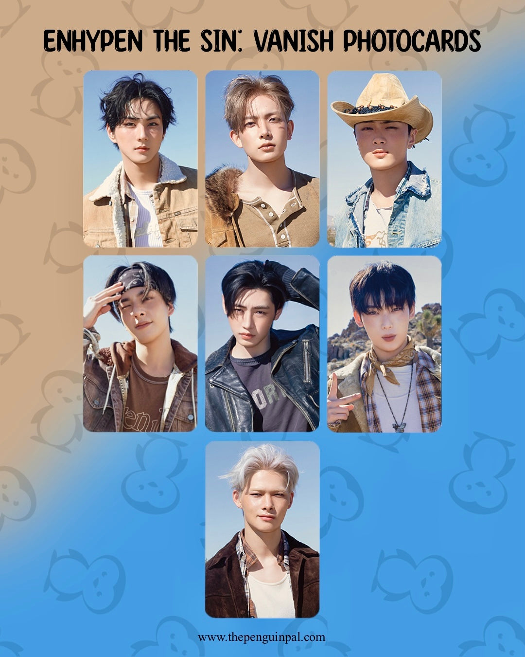 Enhypen The Sin: Vanish Photocards (7 pcs) – thepenguinpal Enhypen The Sin: Vanish Photocards (7 pcs) – thepenguinpal