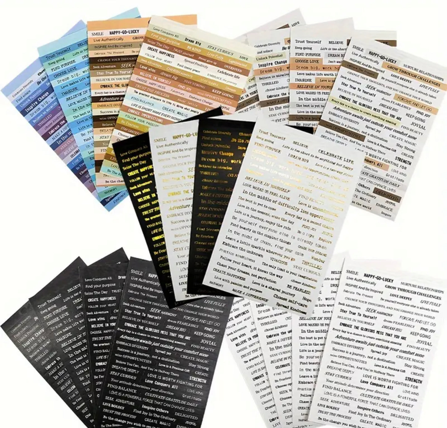 Journaling quote sticker sheets (10 sheets)