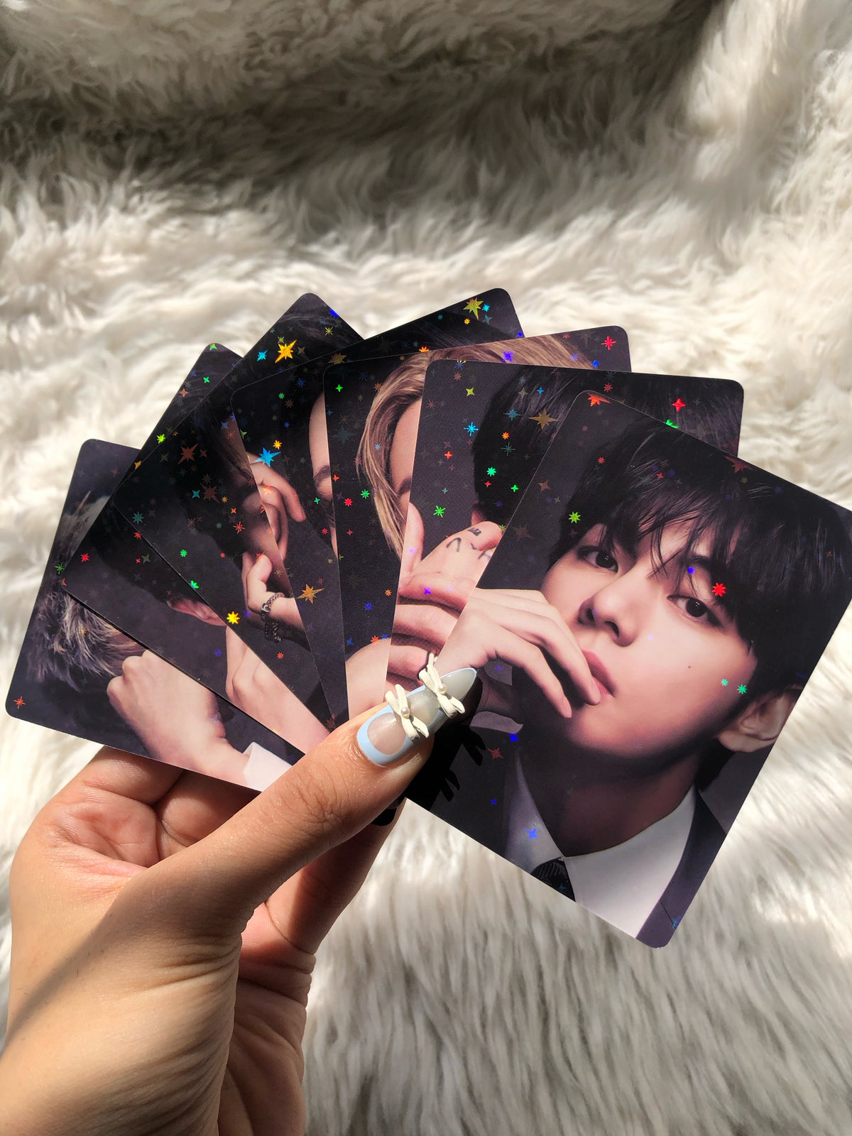 BTS Arirang Star Holographic Double Sided Photocards (7 pcs)