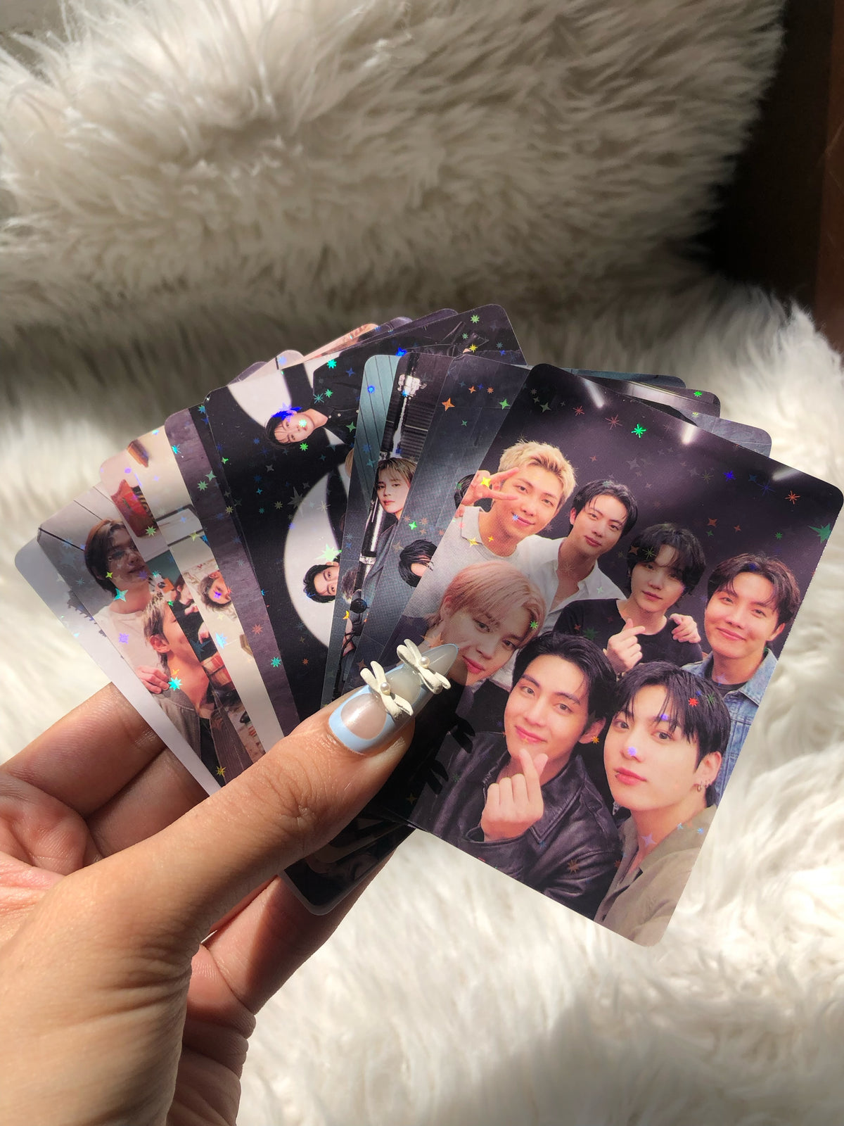 BTS Arirang Star Holographic Double Sided Photocards (7 pcs)