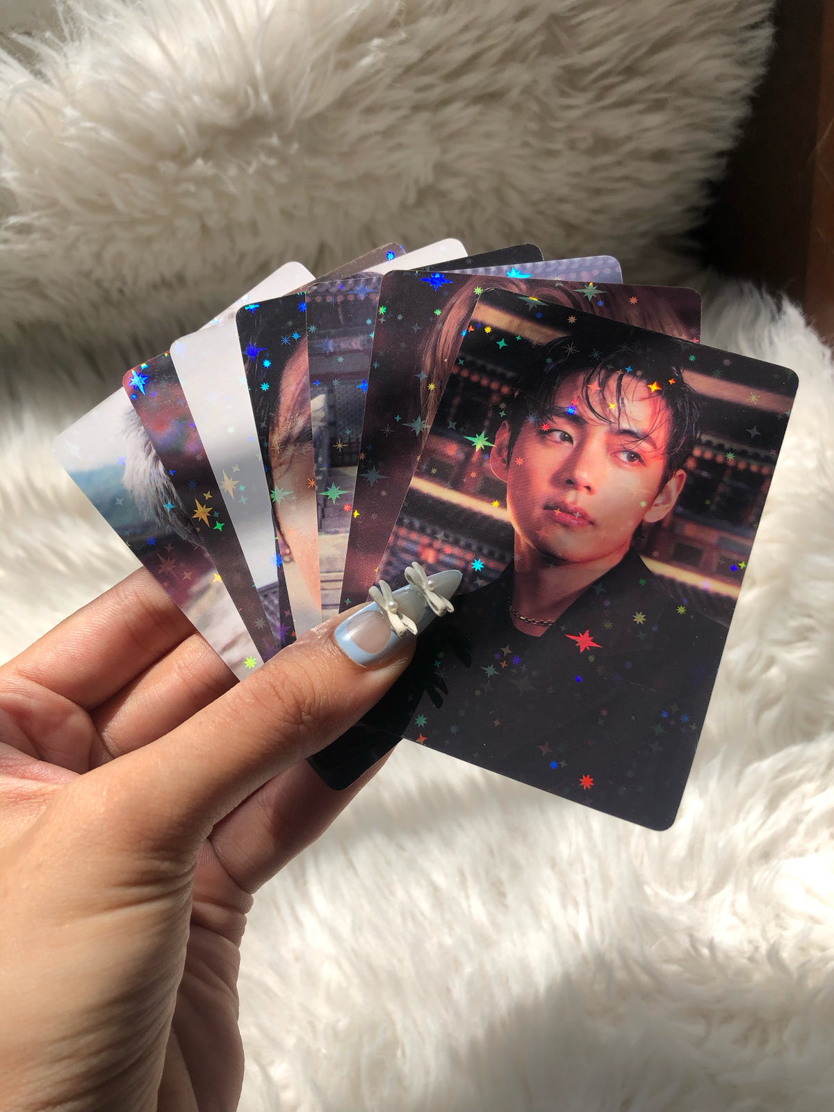 BTS Arirang Star Holographic Double Sided Photocards (7 pcs)
