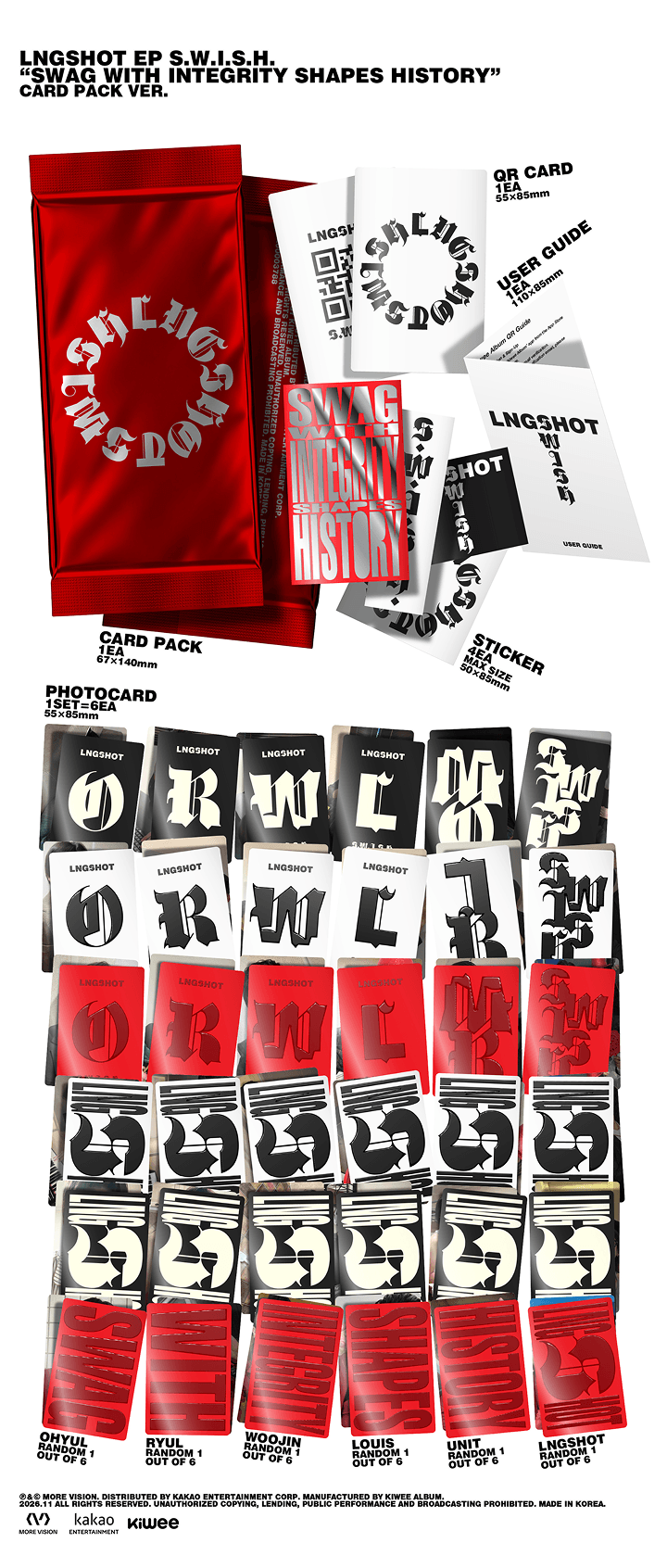 LNGSHOT - S.W.I.S.H. EP OFFICIAL ALBUM WITH WEVERSE GIFT