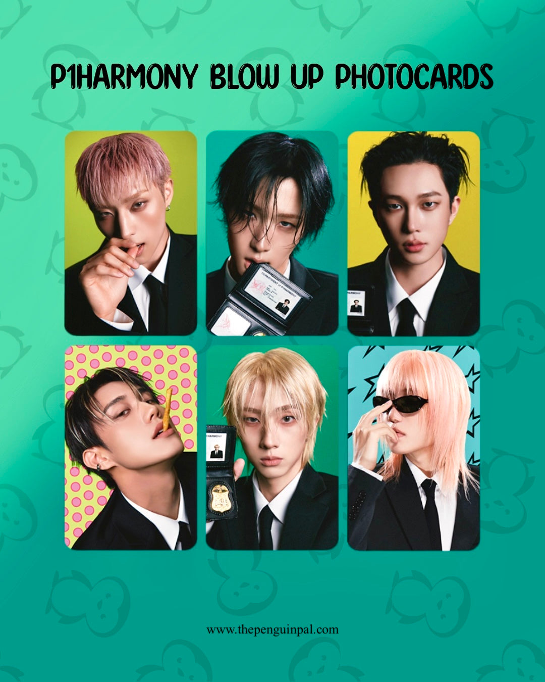 P1harmony Blow Up Photocards (6 pcs)